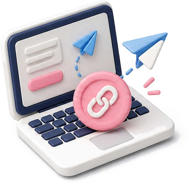 Laptop sharing an affiliate link